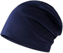 Camerazar Unisex Kapa Oversize Double, Temno Modra, Akrilna Pletenina, 25,5 cm