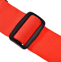 Camerazar Rdeža varnostna pas za prtljago s kombinacijskim zaklepom, polipropilenski najlon, 200 cm