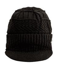 Camerazar Unisex Zimska Bejzbolska kapa, črna, 100% akrilna preja, obseg 54-62 cm