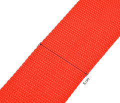 Camerazar Rdeža varnostna pas za prtljago s kombinacijskim zaklepom, polipropilenski najlon, 200 cm