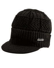Camerazar Unisex Zimska Bejzbolska kapa, črna, 100% akrilna preja, obseg 54-62 cm