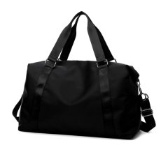 Camerazar Prostorna potovalna torba za trening, črna, vodoodporen najlon, 51x30x21 cm