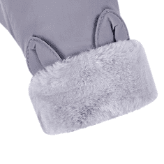 Camerazar Damske Zimske Rokavice Touch Warm, Sive, Poliesterski Material, Vodoodporne