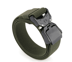 Camerazar Unisex Vojaški Taktični Pas SURVIVAL, Zelen, Polipropilenski Najlon, 125 cm