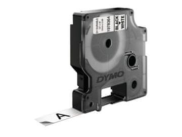 Dymo 1978364 D1 12mm x 5,5m črno na belem permanentni vinil