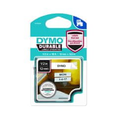 Dymo 1978364 D1 12mm x 5,5m črno na belem permanentni vinil