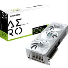 NVidia RTX 5070 Ti 16GB Gigabyte Aero OC GDDR7 3 ventilatorji bela