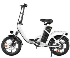 isinwheel U4 električno kolo, zložljivo, 250 W, do 88 km, belo