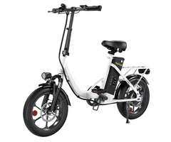 isinwheel U4 električno kolo, zložljivo, 250 W, do 88 km, belo
