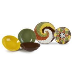 FADE MAISON 18-delni set krožniki Batik / porcelan