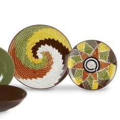 FADE MAISON 18-delni set krožniki Batik / porcelan