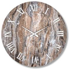 Lowell Stenska ura marmor 70cm / okrogla / 11521 / les