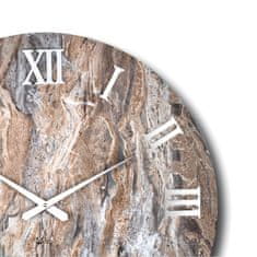 Lowell Stenska ura marmor 70cm / okrogla / 11521 / les