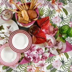FADE MAISON 18-delni set krožnikov Blooming / več barv / porcelan