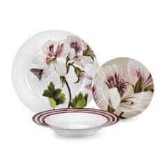 FADE MAISON 18-delni set krožnikov Blooming / več barv / porcelan