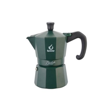 Forever Moka Pots Kafetiera Miss Prestige Zelena / za 2 skodelici / aluminij / indukcija