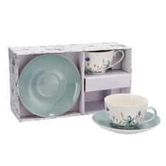 StarDeco Set skodelica za čaj Floral 250ml / 2 kos / več barv / porcelan
