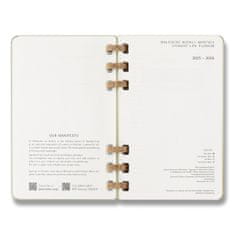 Moleskine Spiralni dnevnik 2025-26 Academic - trda vezava - L, svetlo zelena