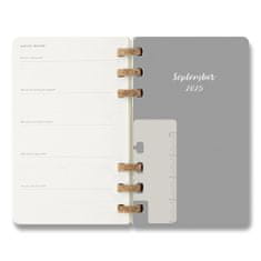 Moleskine Spiralni dnevnik 2025-26 Academic Diary - mehka platnica - L, črna