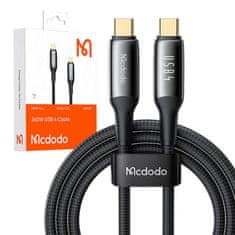 Mcdodo USB-C kabel za USB-C Mcdodo CA-2990, PD 140 W, 1,2 m (črn)