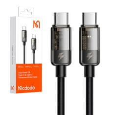 Mcdodo USB-C kabel za USB-C Mcdodo CA-2840, PD 100 W, 1,2 m (črn)
