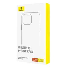 BASEUS Etui z stojakiem Baseus SkyRing 360° za iP 14 Pro + kaljeno steklo in komplet za čiščenje (vijolična)