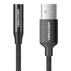 Vention Enoportna zunanja zvočna kartica USB Vention Gome 0,25 m (črna)