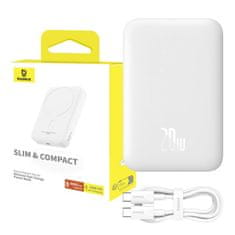BASEUS Magnetni powerbank Baseus Magnetic Mini 6000mAh 20W MagSafe (bel)
