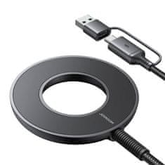 Joyroom Magnetni polnilnik Joyroom JR-WQM03, USB + USB-C, 1,2 m (črn)