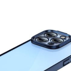 BASEUS Zaščitni komplet Baseus Glitter prozoren etui in kaljeno steklo za iPhone 14 Pro (modra)