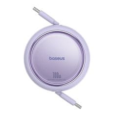 BASEUS USB-C kabel za USB-C Baseus Free2Draw, PD, 100 W, 1 m (vijoličen)