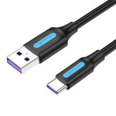 Vention USB kabel 2.0 A na USB-C Vention CORBF 5A 1m Črn PVC
