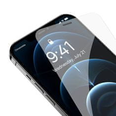 BASEUS Baseus 0,4 mm kaljeno steklo Corning HD za iPhone 12 Pro MAX + komplet za čiščenje