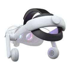 Kiwi Design Udobni pasek za glavo s slušalkami Kiwi Design QA01 za Meta Quest 2, bel
