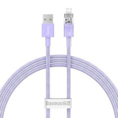 BASEUS Baseus USB-A na Lightning hitri polnilni kabel Explorer Series 1 m, 2,4 A (vijoličen)