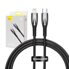 BASEUS USB-C kabel za Lightning Baseus Glimmer, 20 W, 1 m (črn)