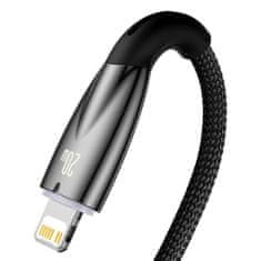 BASEUS USB-C kabel za Lightning Baseus Glimmer, 20 W, 1 m (črn)