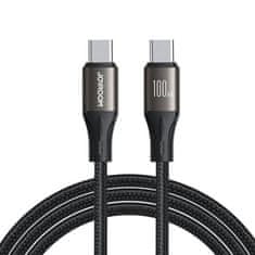 Joyroom Joyroom Light-Speed USB-C na USB-C kabel SA25-CC5 , 100 W , 1,2 m (črn)