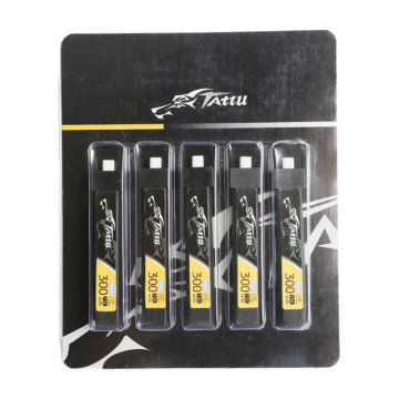 Tattu  LiPo baterija 300mAh 3.8V 75C 1S (5 kosov)