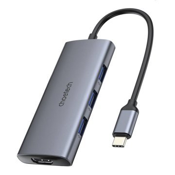 Choetech 7v1 adapter Choetech HUB-M19 USB-C (srebrni)