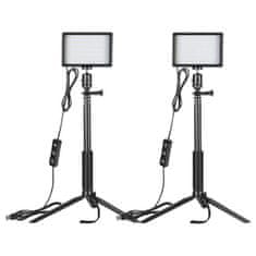Neewer Neewer ZC-10S studijski komplet dve LED-svetilki + filtri + stojala