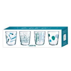 CERVE Set kozarec za vodo, sok Aura 315ml / 4 kos / steklo