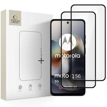 Tech-protect Glass Fit 2x zaščitno steklo za Motorola Moto G56 5G, črna