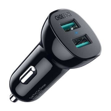 Choetech Avtomobilski polnilnik Choetech C0051 36W QC 3.0 (črn)