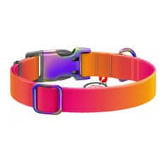 WAUDOG Nylon ovratnik z QR kodom za psa Waudog gradient, oranžna, velikost M