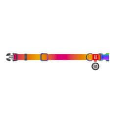WAUDOG Nylon ovratnik z QR kodom za psa Waudog gradient, oranžna, velikost M