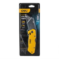 Deli Tools Univerzalni nož z izvlečnim rezilom Deli Tools EDL006Z (rumen)