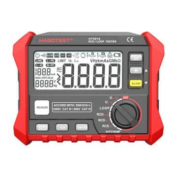 Habotest Digitalni RCD/Tester upornosti zanke HT5910