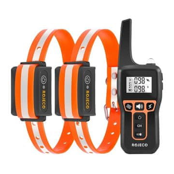 Rojeco Rojeco PD529 1000m ovratnica proti lajanju z daljinskim upravljalnikom (oranžna)