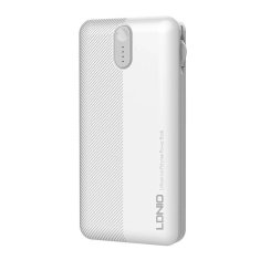 LDNIO Powerbank LDNIO PL1013, 10000 mAh + kabel 3v1 (bel)